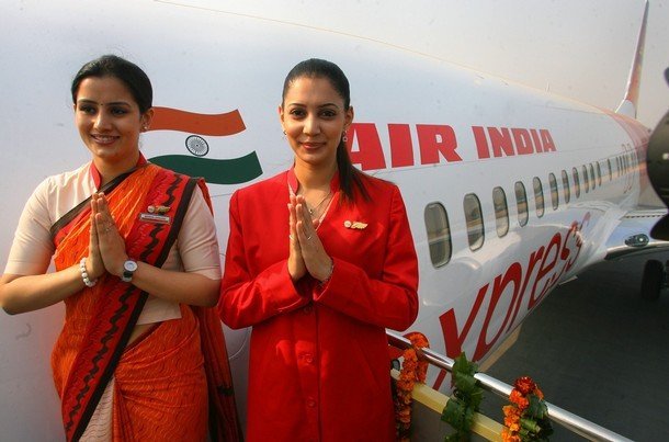 Air India air hostesses, wear their new