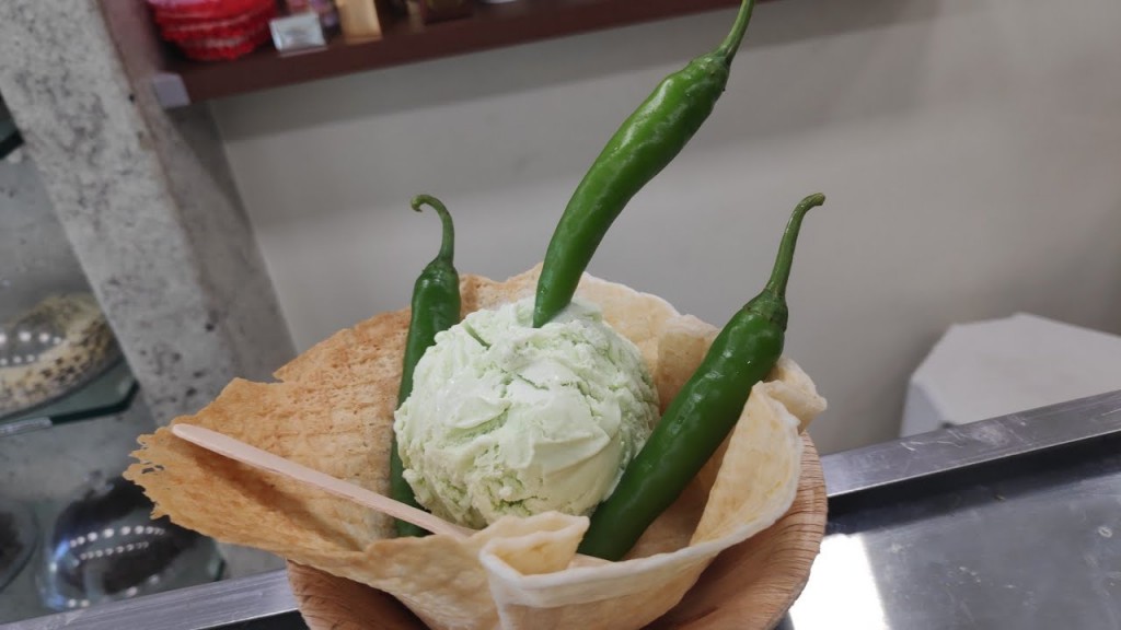 Green Chilli Ice Cream